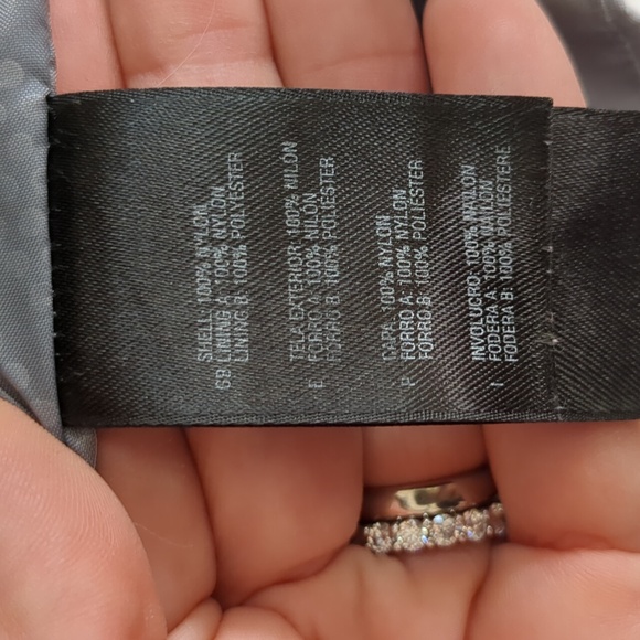 The North Face HyVent Hooded Lightweight Jacket Blue White Size Medium - Picture 15 of 16